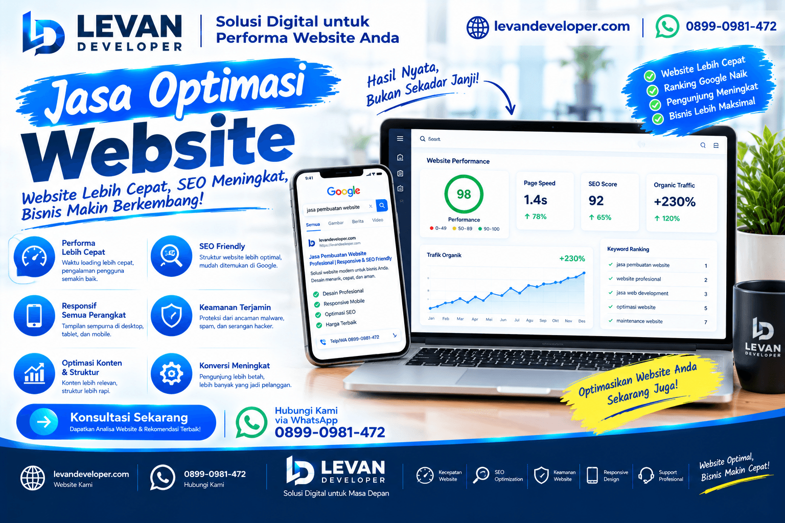 Jasa Optimasi Website - Levan Developer