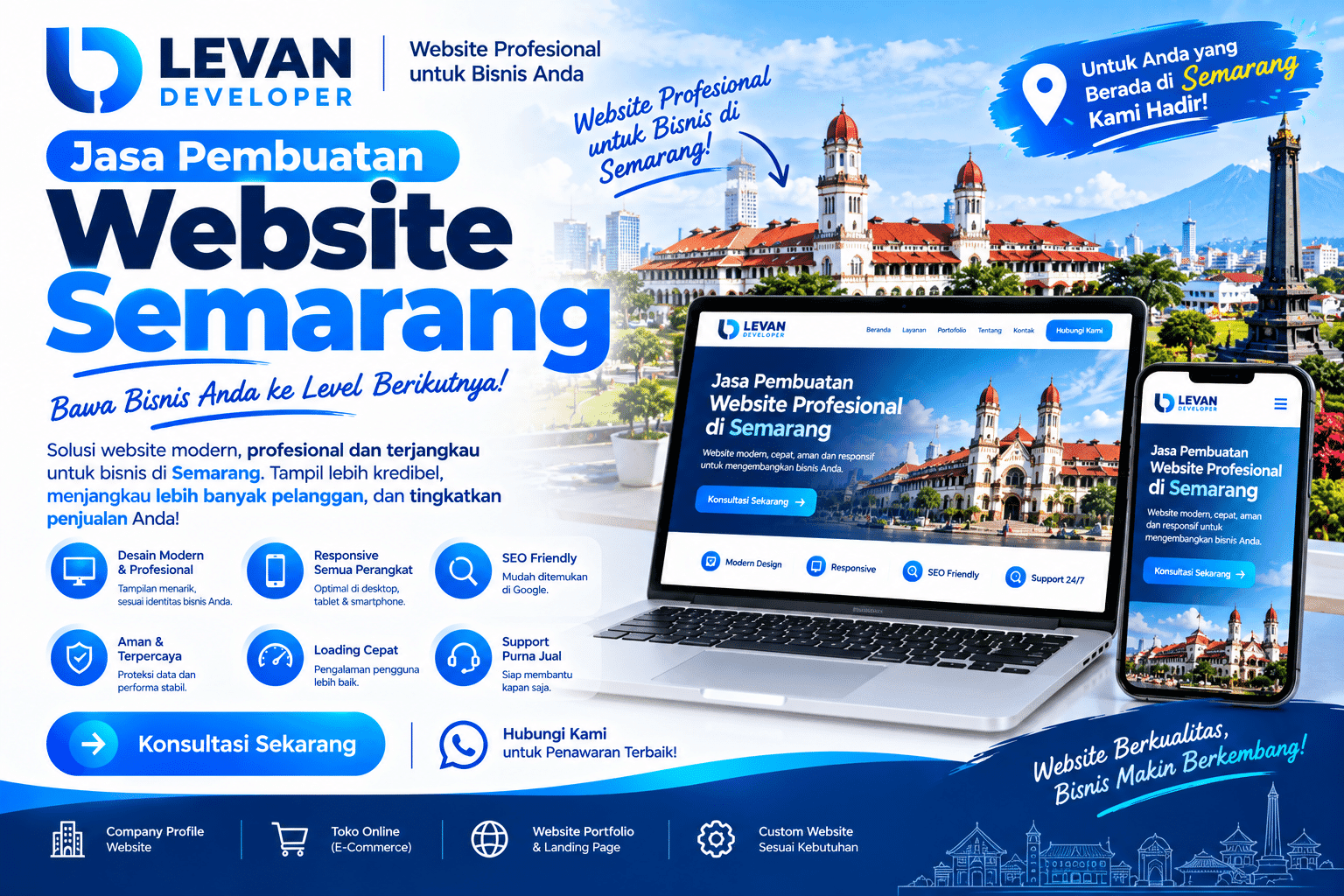 jasa pembuatan website Semarang 1 Ilustrasi jasa pembuatan website Semarang untuk UMKM dan perusahaan