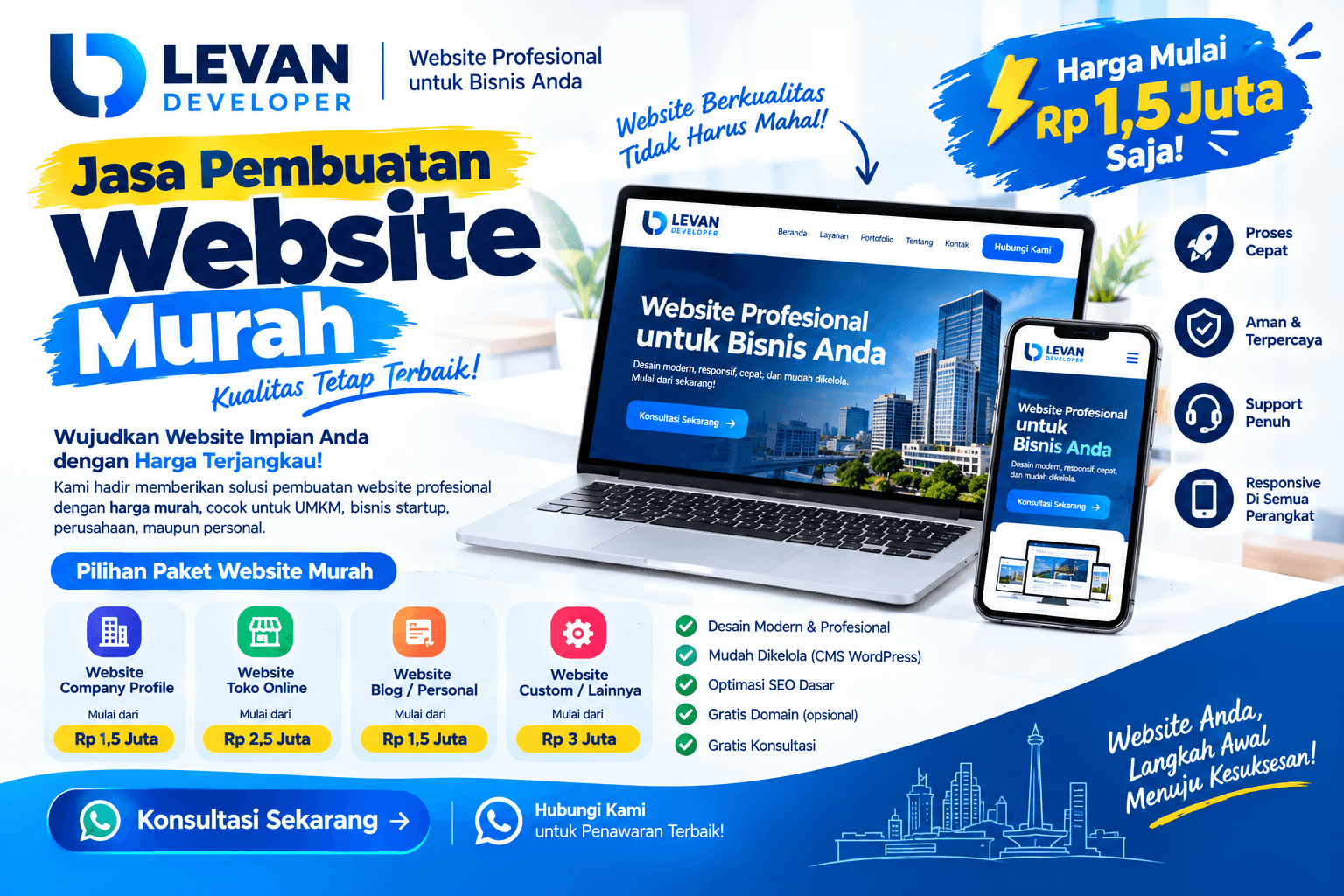 Jasa Pembuatan Website Murah - Levan Developer